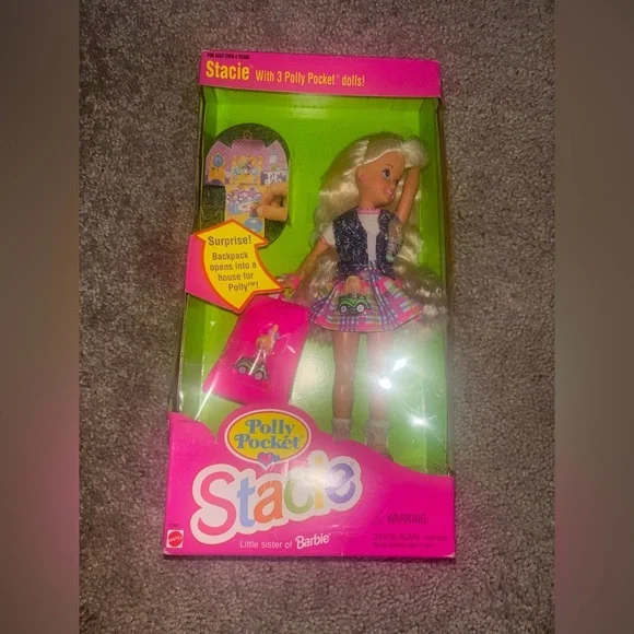 Mattel 1994 Polly Pocket Stacie, Little Sister of Barbie - Picture 2 of 8